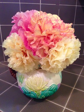 A peony bouquet from the garden